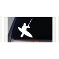 thumbnail image 1 of Kayaker Kayak Decal Sticker 4"x 6" Vinyl Sticker Choose Color *A046*, 1 of 1