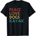 thumbnail image 1 of Kayaker Kayaking Apparel Kayak And Dog Lovers Vintage Retro T-Shirt, 1 of 4