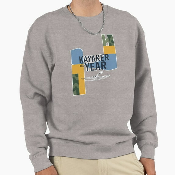 Kayaker Of The Year Unisex Sweatshirt Funny Christmas Retro Vintage Holiday Graphic G3971, Up to Size 5XL