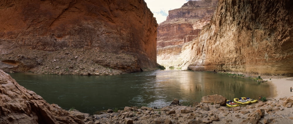 Kayakers in a river Colorado River Grand Canyon National Park Arizona USA Canvas Art - Panoramic Images (6 x 15)