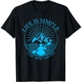thumbnail image 1 of Kayaking Gift T-Shirt Life Is Simple Add Water Kayak Tee Black Small, 1 of 4