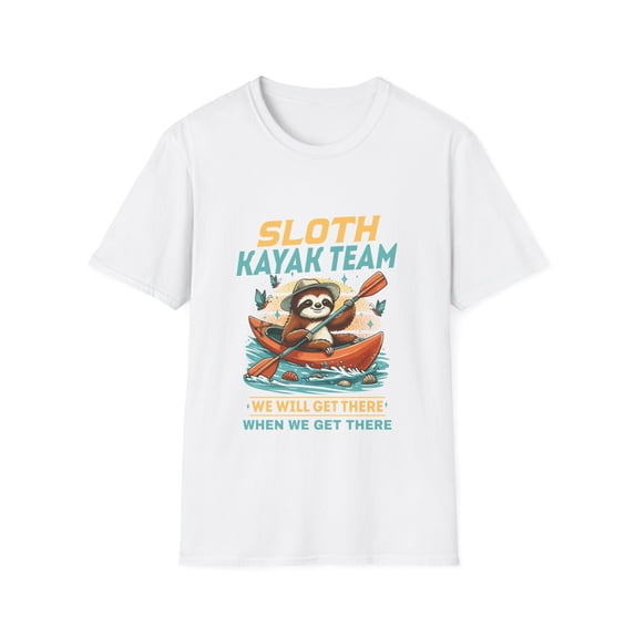 Kayaking Sloth Kayak Lover Kayaker Boating Tshirt