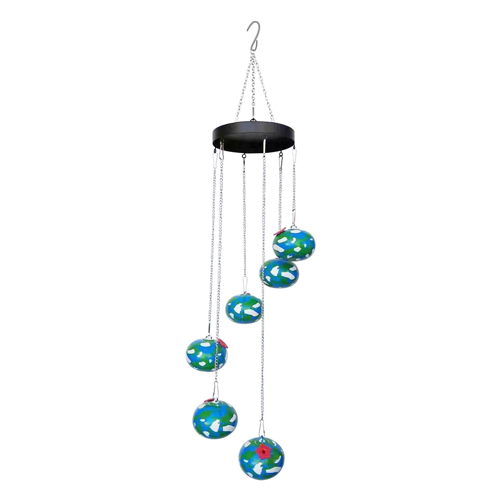 Kayannuo 1PC Charming Wind Chimes Outdoor Hummingbird Water Feeder Wind Chime Shaped Bird feeders for Viewing Hanging Garden Water Feeder for Birds Bird Water Feeder,Blue