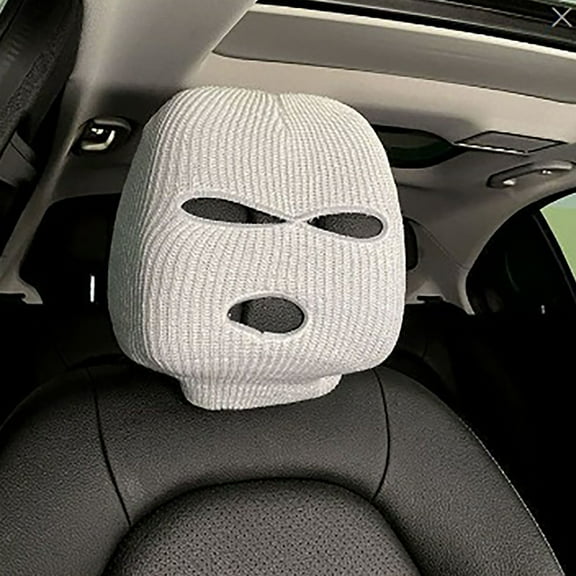 Kayannuo 2 pcs Car Headrest Seat Cover Head Personalized Funny Car Interior Universals Head Cover