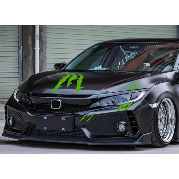 Kayannuo 3 pcs Car Ghost Claw Car Stickers Headlight Decoration Claw Car Stickers Engine Hood Stickers Light Eyebrow Stickers