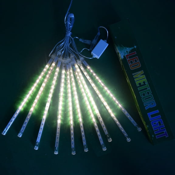 Kayannuo 30CM Party LED Lights Shower Rain Snowfalls Christmas Tree Garden Outdoor