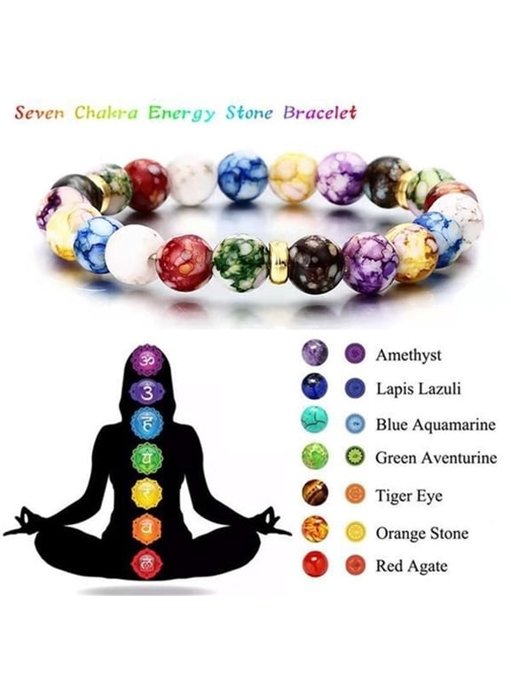 7 Chakras Crystals And Healing Stones Bracelets ,Crystal Bracelet Yoga Beaded Bracelets