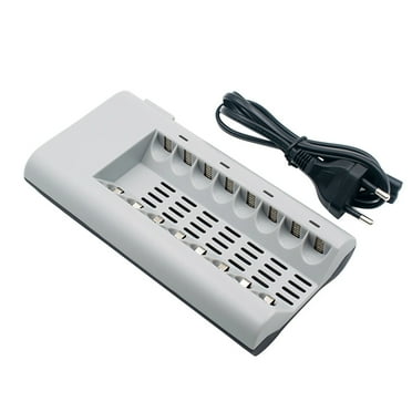 Kayannuo 8 Slots Charger AA / AAA Ni-MH / Ni-Cd Batteries Rechargeable Battery EU Plug
