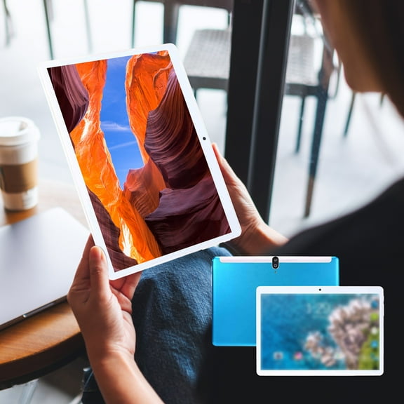 Kayannuo Back to School HD 10.1 Inch Android Tablet 8-core IPS High Definition Screen WiFi Bluetooth Voice Call Game Video Learning Tablet SIM Card Communication Function