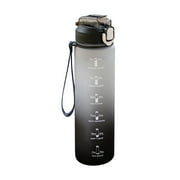 Kayannuo Back to School Water Bottle Back to Sschool Essentials Sports Water Cup Male Large-capacity Student Water Bottle Fitness Cup Straw Kettle Outdoor 1L Super Large Space Cup
