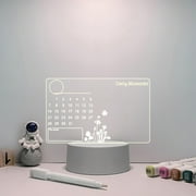 Kayannuo Back to school Clearance Transparent Note Board Erasable Writing Message Board Home Desktop Small Whiteboard Table Lamp 3ml Home Essentials (USB)