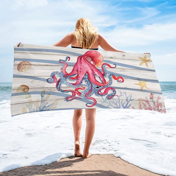 Kayannuo Back to school Microfiber Beach Towel Super Lightweight Colorful Bath Towel Sandproof Beach Blanket Multi-Purpose Towel For Travel Swimming Pool 30x60 Inch (75x150cm)