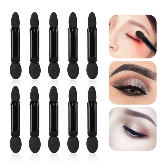 Kayannuo Back to School 10Pcs Makeup Double-end Eye Shadow Eyeliner Brush Sponge Applicator Tool