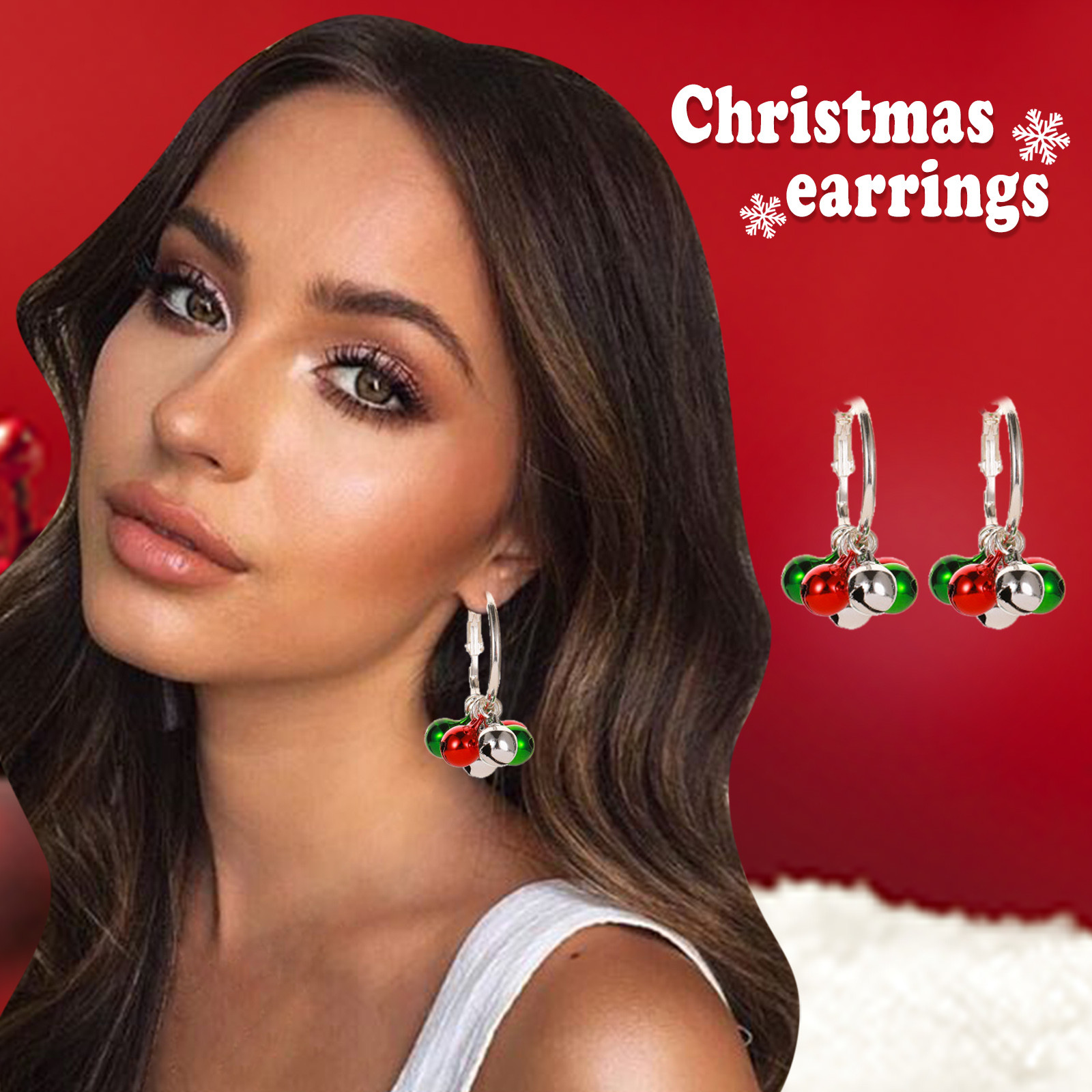 Kayannuo Back to School Clearance Women Fashion Earrings Christmas Earrings Cute Festive Jewelry Ear Wrap Christmas Gifts For Women - image 1 of 4