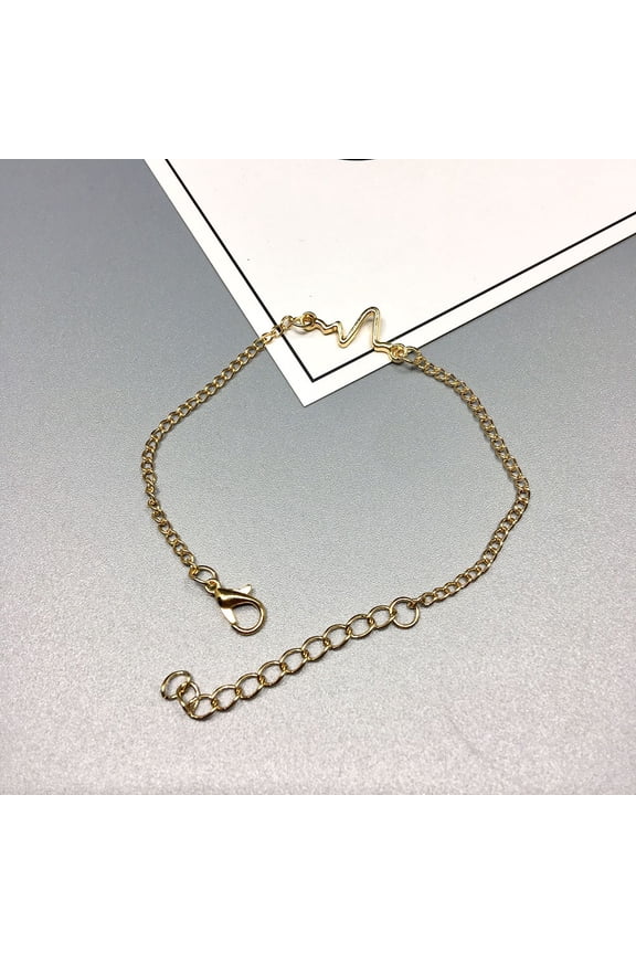 Back to School Nostalgia Nurse Doctor Heart Beat Wave Medical Alert Charm Bracelets For Women Men Inspired Jewelry 2019