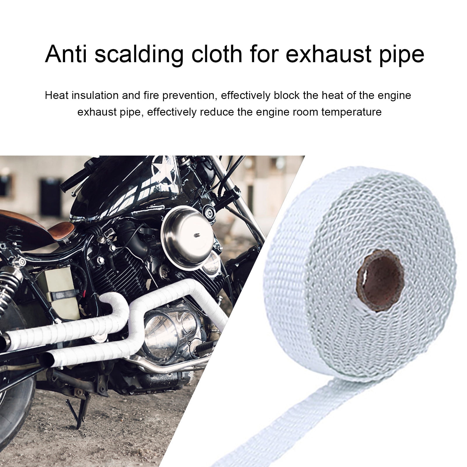 Kayannuo Back to school New 2.5CM 5M Roll Fiberglass Exhaust Header ...
