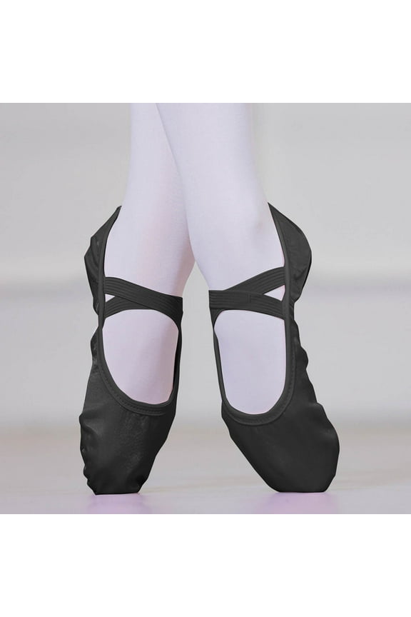 Ballet Shoes for Girls Professional Ballet Shoes for Girls Pre-Sewn Ribbons & Elastic Band Included