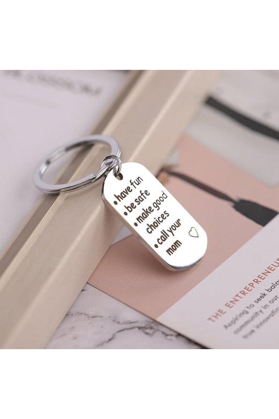 Be Safe, Make Good Choices And Call Your Grandma/Grandpa Keychain