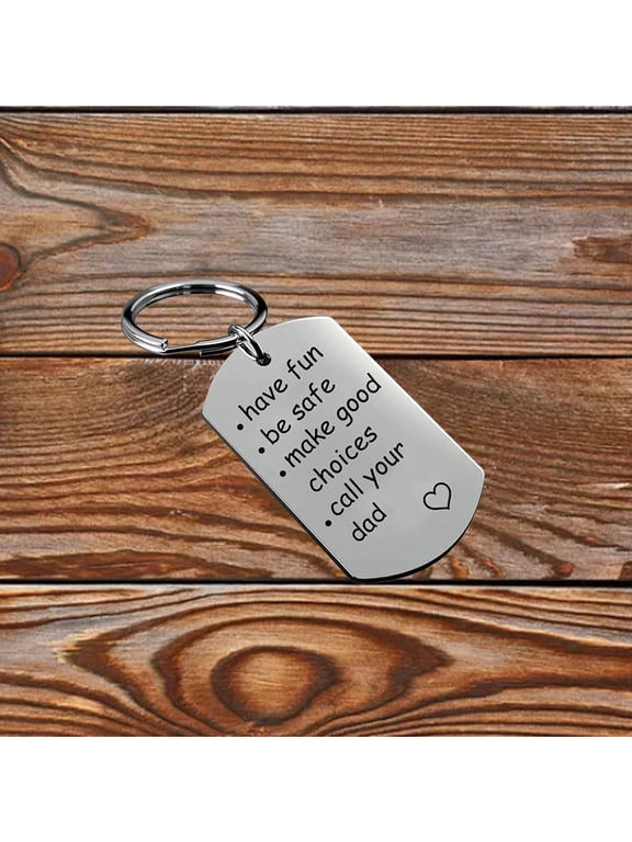 Be Safe, Make Good Choices And Call Your Grandma/Grandpa Keychain