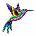 thumbnail image 1 of Kayannuo Bedroom Decor Metal Hummingbird Wall Art Decor, Metal Colorful Birds Outdoor Sculpture Iron Outdoor Hanging Decor, Ornaments Metal Hand-made Bird Wall Art Fence (), 1 of 5