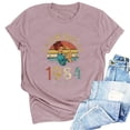thumbnail image 1 of Kayannuo Blouses for Women Clearance Tee Shirts for Women Valentine's Day 1964 Vintage Shirt For Women 60th Birthday Gifts 1964 Birthday Gifts Idea Retro Short Sleevel T Shirts Party Tops Funny Tees, 1 of 4