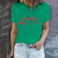 thumbnail image 1 of Kayannuo Blouses for Women Tee Shirts for Women Valentine's Day Women's 2024 Spring And Summer Fashion Easter Print Pattern Round Neck Short Sleeved T-shirt Top/Shirt, 1 of 7