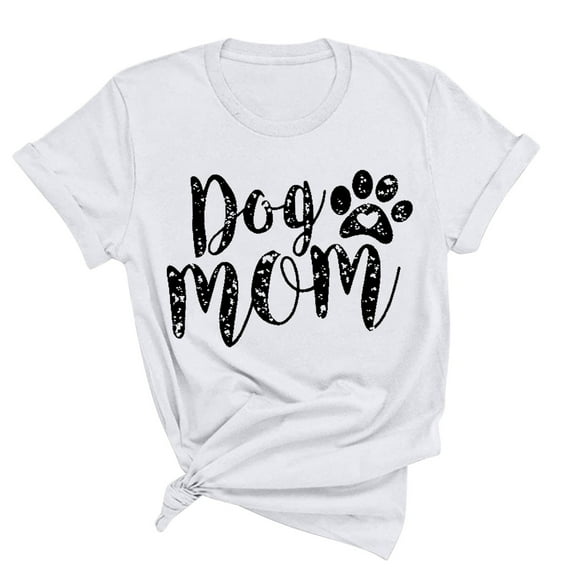 Kayannuo Blouses for Women Tee Shirts for Women Valentine's Day Womens Fashion Print Tops Short Sleeve Out Blouse Funny Round Neck T-Shirt Tops