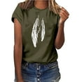 thumbnail image 1 of Kayannuo Blouses for Women Tee Shirts for Women Valentine's Day Womens Work Tops Girls Short Sleeve Out Blouse Funny Print Shirt T-Shirt Tops, 1 of 6