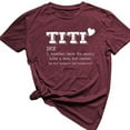 thumbnail image 1 of Kayannuo Blouses for Women Tee Shirts for Women Valentine's Day Women Short Sleeves Letter Print Casual Tops Blouse T-shirt, 1 of 3