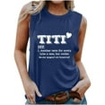 thumbnail image 1 of Kayannuo Blouses for Women Tee Shirts for Women Valentine's Day Women Tank Top Letter Print Casual Tops Blouse T-shirt, 1 of 3