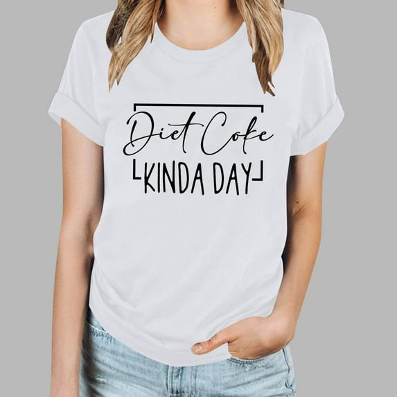 Kayannuo Blouses for Women Tee Shirts for Women Valentine's Day Women's Letter Printed Short Sleeved Top