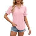 thumbnail image 1 of Kayannuo Blouses for Women Tee Shirts for Women Valentine's Day Womens Fashion Print Tops Short Sleeve Out Blouse Funny Round Neck T-Shirt Tops, 1 of 4