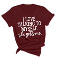 thumbnail image 1 of Kayannuo Blouses for Women Tee Shirts for Women Valentine's Day Womens Fashion Print Tops Short Sleeve Out Blouse Funny Round Neck T-Shirt Tops, 1 of 3