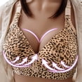thumbnail image 1 of Kayannuo Bras Easter Summer Fall Women Leopard-Print Front Buckles Underwear No Steel Ring Close Bra Yellow, 1 of 5