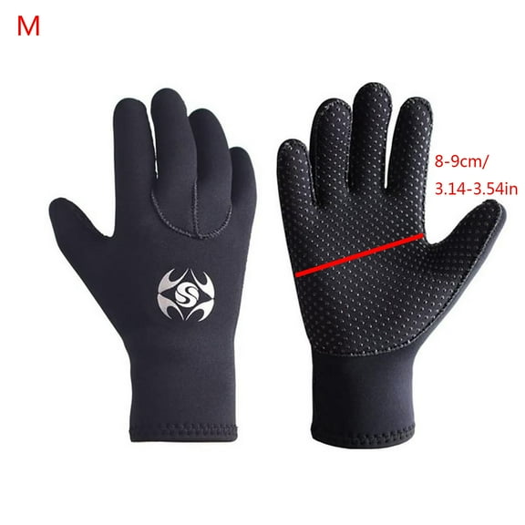 Kayannuo Christmas 3mm Neoprene Wetsuit Gloves Adult Elastic Warm Diving Glove - Snorkel Gloves