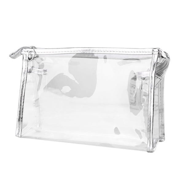 Kayannuo Christmas 1X Clear Transparent Plastic PVC Travel Cosmetic Make Up Toiletry Bag Zipper