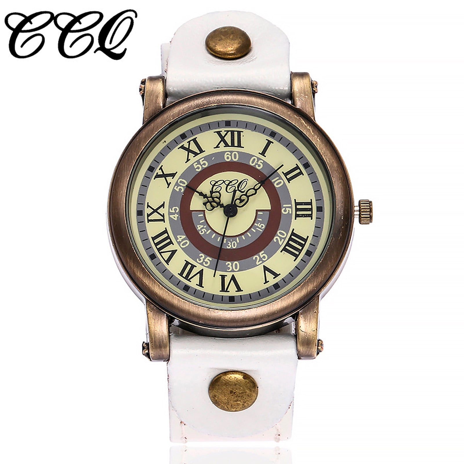 Kayannuo Christmas Clearance CCQ Women s Casual Quartz Leather Band Newv Strap Watch Analog Wrist Watch