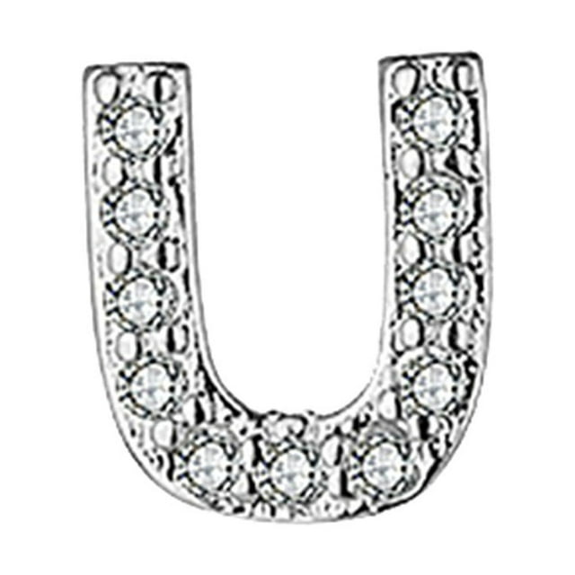 Kayannuo Christmas Clearance Earrings for Women Girls Initial Stud Earring zircon 5mm AZ Capital Letter Gifts For Women