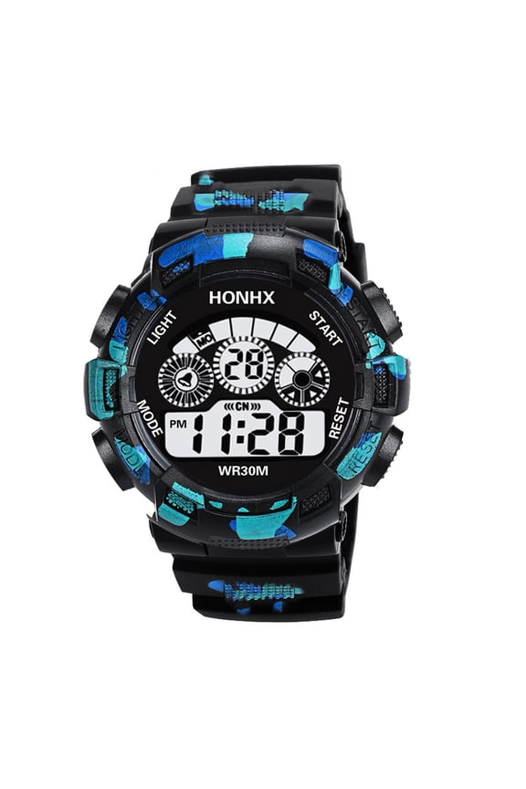 Christmas Fashion Mens Digital LED Analog Quartz Alarm Date Sports Wrist Watch