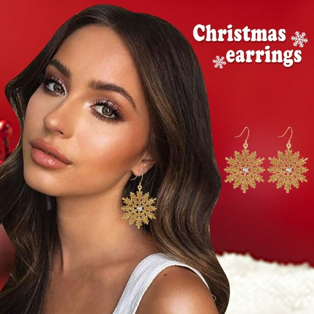 Kayannuo Christmas Clearance Women Fashion Earrings Christmas Earrings Cute Festive Jewelry Ear Wrap Christmas Gifts For Women