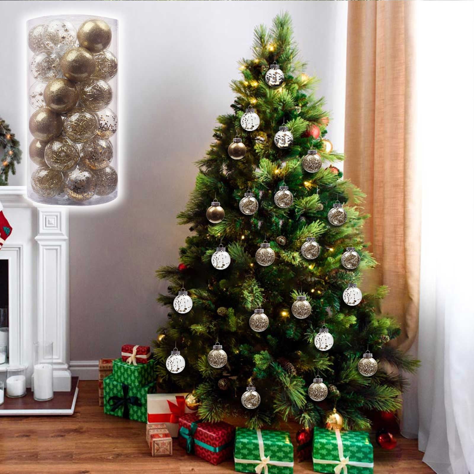 36pcs Christmas Balls 4cm Christmas Tree Ornaments Balls Xmas Decor Hanging  Tree Pendants New Year Gift Noel Clearance Sale - AliExpress