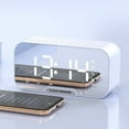 thumbnail image 1 of Kayannuo Christmas Digital Clock With Bluetooth Speaker Alarm Clock With Dual Alarms Mirror LED Display Bluetooth V5.0 Compatible With TFCard & AUX Cable, 1 of 6