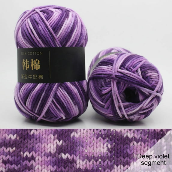 Kayannuo Christmas Gifts Christmas Colorful Hand Knitting 50g Knitting Crochet Milk Soft Baby Cotton Wool Yarn