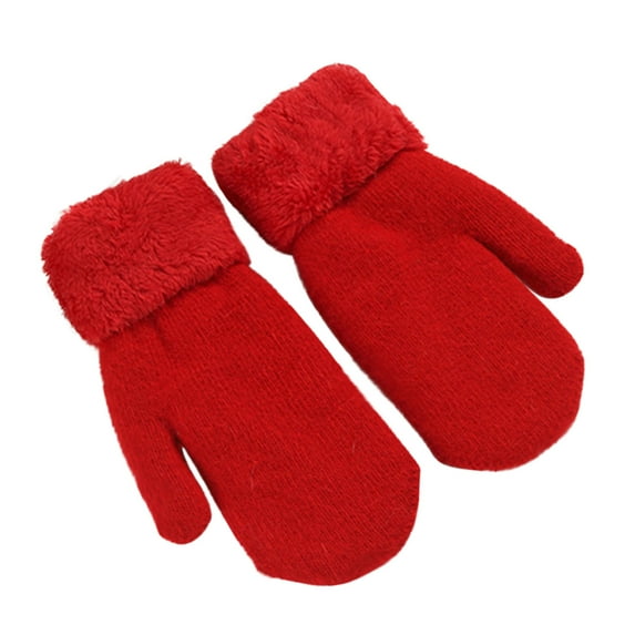 Kayannuo Christmas Gifts Christmas Women's Winter Gloves Warm Lining - Cozy Warmer Plush Thick Gloves Mittens