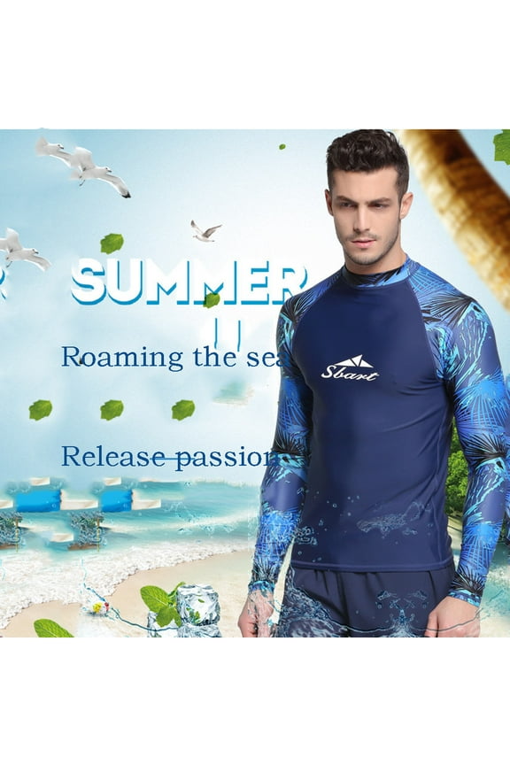 Christmas Items Men Anti-UV Swimwear Snorkeling Suit Swiming Surfing Diving Tops