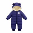 thumbnail image 1 of Kayannuo Christmas Newborn Infant Baby Boys Hooded Girls Thick Snowsuit Romper Coat Outwear, 1 of 4