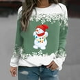 thumbnail image 1 of Kayannuo Christmas Print Sweatshirt for Women Crew Neck Sweatshirts Women Long Sleeve Women's Winter Printed Loose T-shirt Blouse Casual Tops Features:, 1 of 4