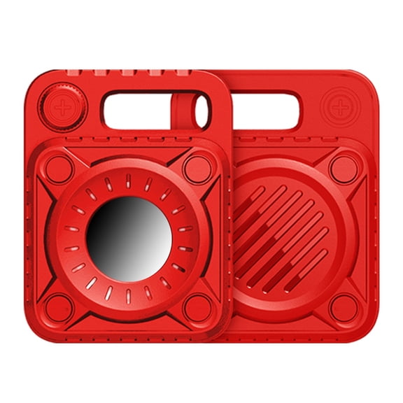 Kayannuo Christmas Protective Case For Apple AirTag Case With Anti-Lost Keychain Multi-Color