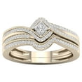 thumbnail image 1 of Kayannuo Christmas Rhinestone Rings Set For Women 2PCS Stackable Ring Bands Engagement Wedding, 1 of 1