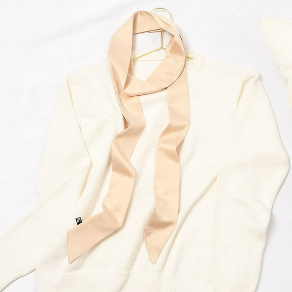 Kayannuo Christmas Silk Thin Slender Narrow Scarves Women's Scarves Small Necklaces Ribbon Universal Long Scarf Christmas Gifts